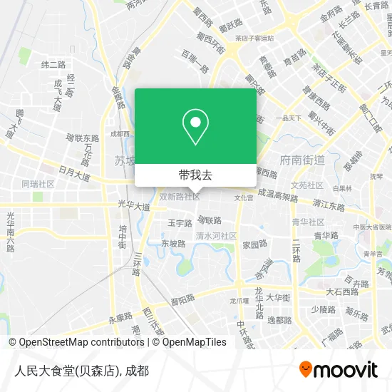 人民大食堂(贝森店)地图