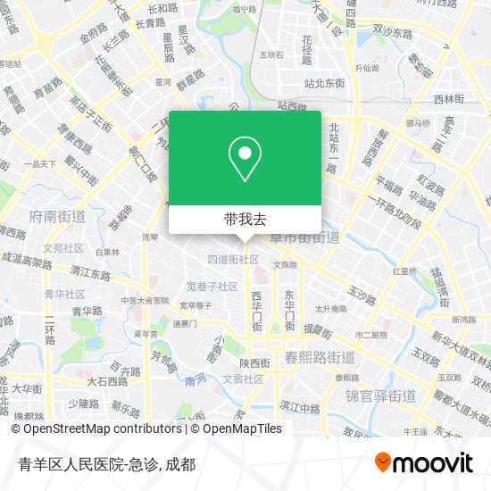青羊区人民医院-急诊地图