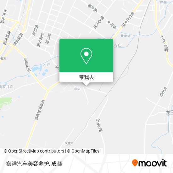 鑫详汽车美容养护地图