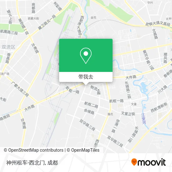 神州租车-西北门地图