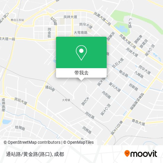通站路/黄金路(路口)地图
