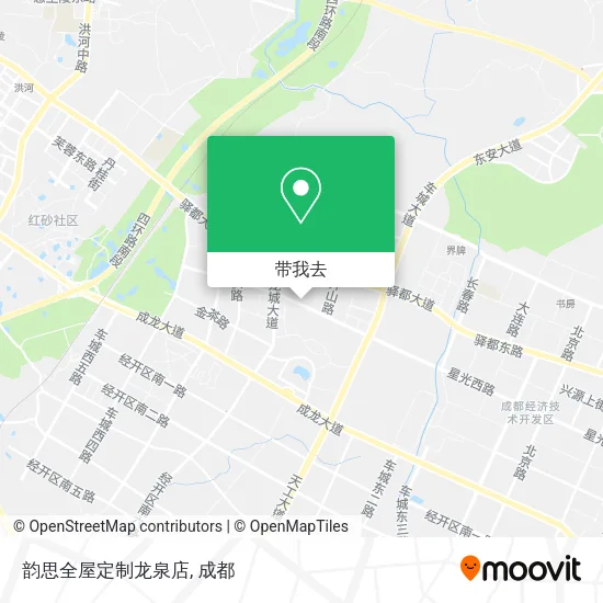韵思全屋定制龙泉店地图