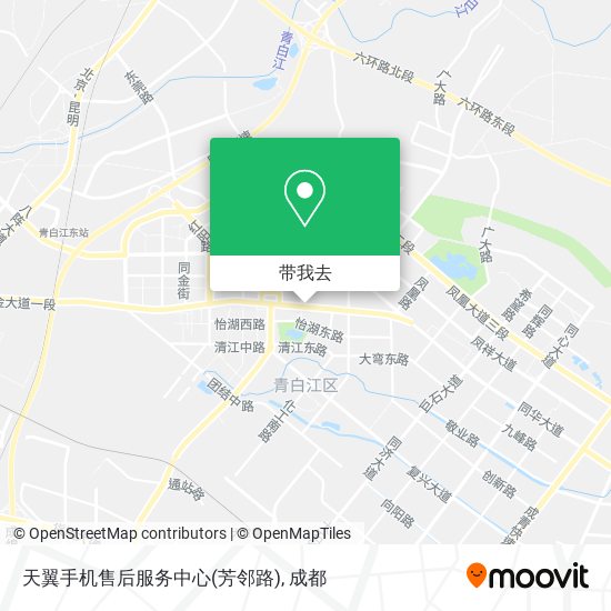 天翼手机售后服务中心(芳邻路)地图