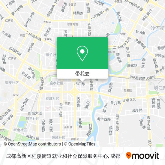 成都高新区桂溪街道就业和社会保障服务中心地图