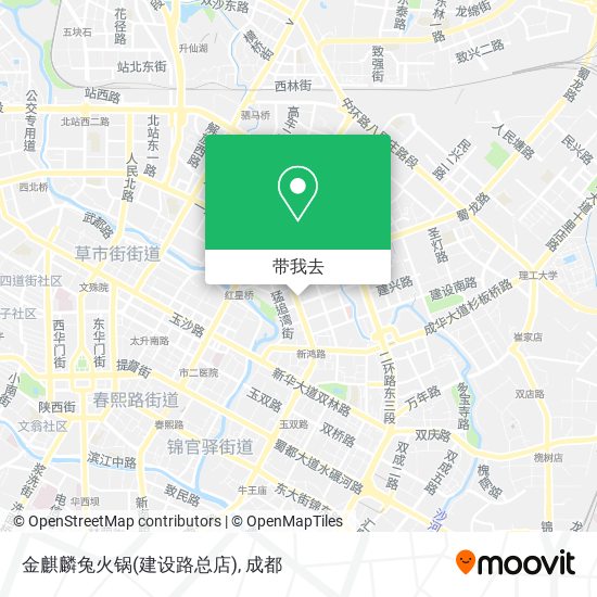 金麒麟兔火锅(建设路总店)地图