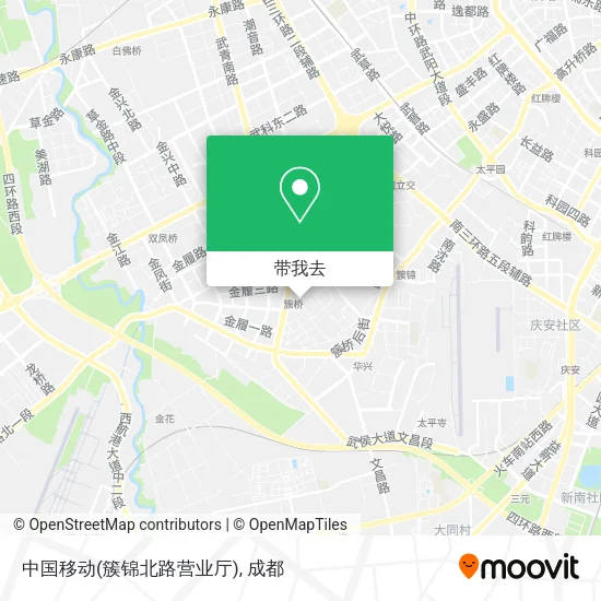 中国移动(簇锦北路营业厅)地图