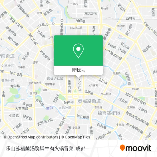 乐山苏稽菌汤跷脚牛肉火锅冒菜地图