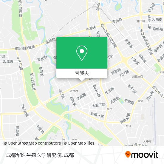 成都华医生殖医学研究院地图