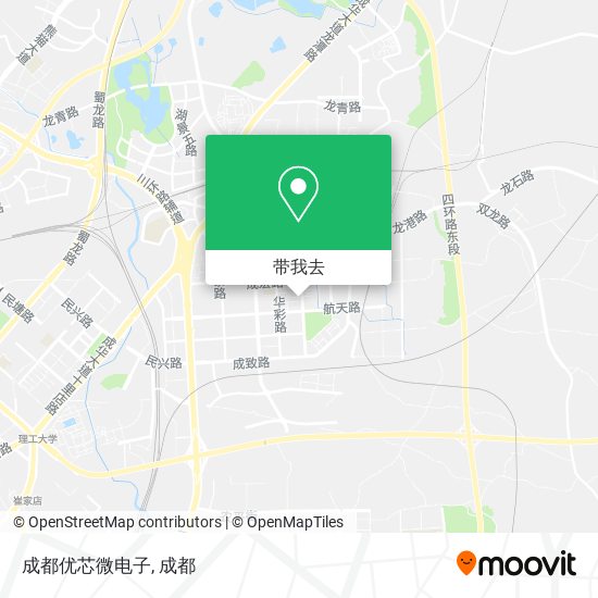 成都优芯微电子地图