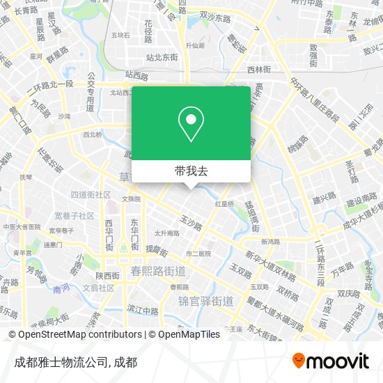 成都雅士物流公司地图