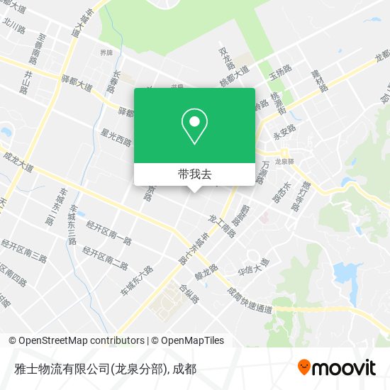 雅士物流有限公司(龙泉分部)地图