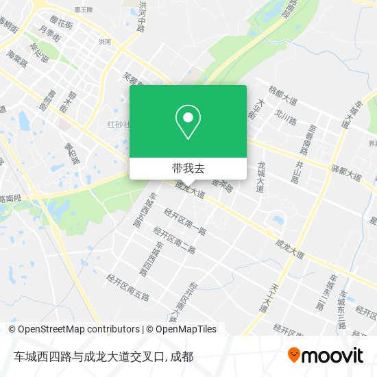 车城西四路与成龙大道交叉口地图