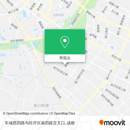 车城西四路与经开区南四路交叉口地图