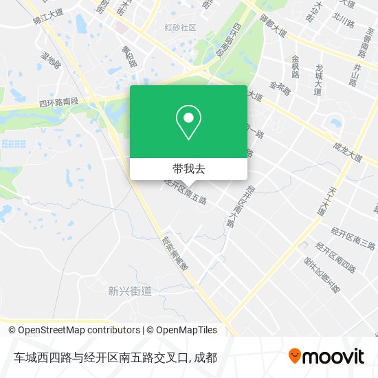 车城西四路与经开区南五路交叉口地图