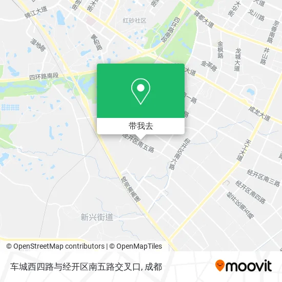 车城西四路与经开区南五路交叉口地图