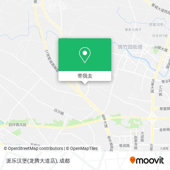 派乐汉堡(龙腾大道店)地图