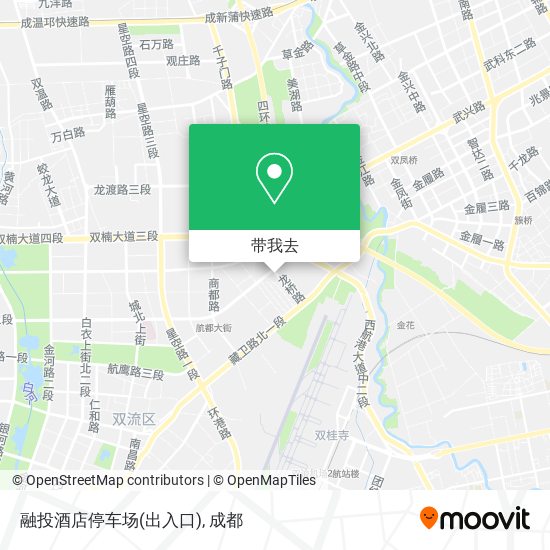 融投酒店停车场(出入口)地图