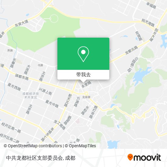 中共龙都社区支部委员会地图