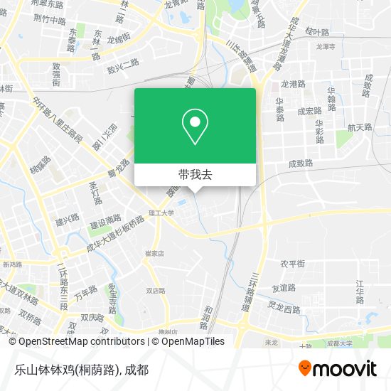 乐山钵钵鸡(桐荫路)地图