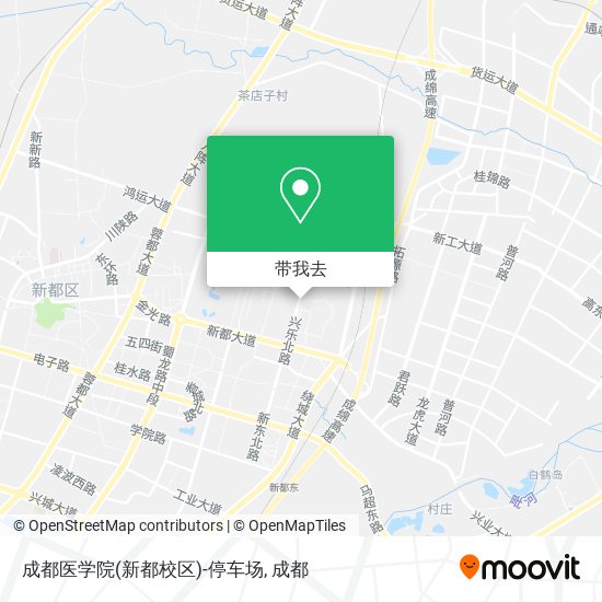 成都医学院(新都校区)-停车场地图