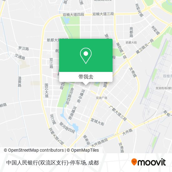 中国人民银行(双流区支行)-停车场地图