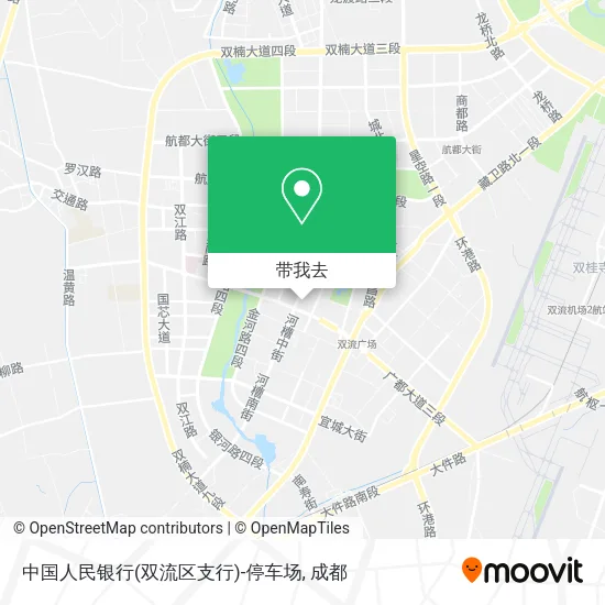 中国人民银行(双流区支行)-停车场地图