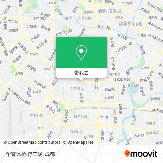 华普体检-停车场地图