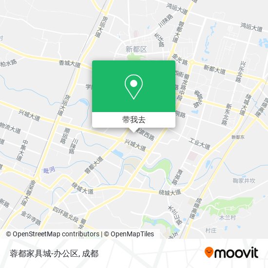 蓉都家具城-办公区地图