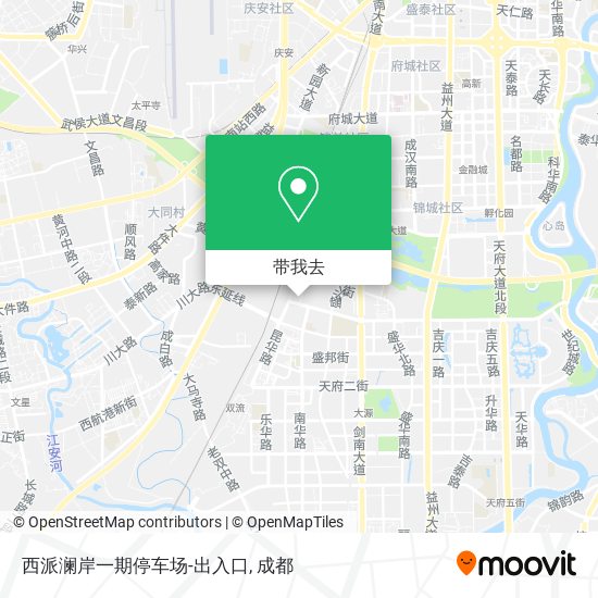 西派澜岸一期停车场-出入口地图