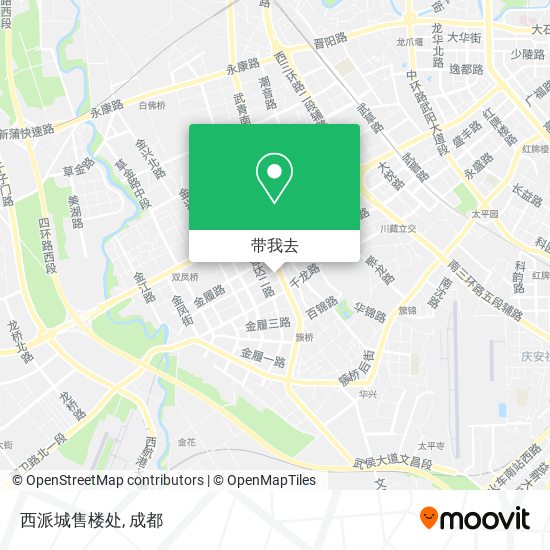 西派城售楼处地图