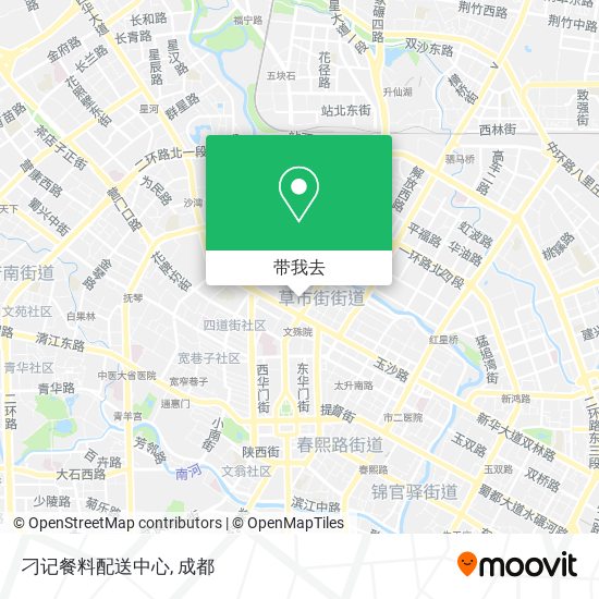 刁记餐料配送中心地图