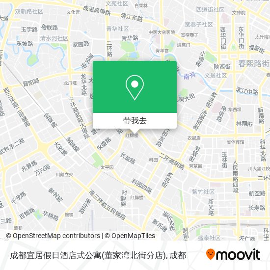成都宜居假日酒店式公寓(董家湾北街分店)地图