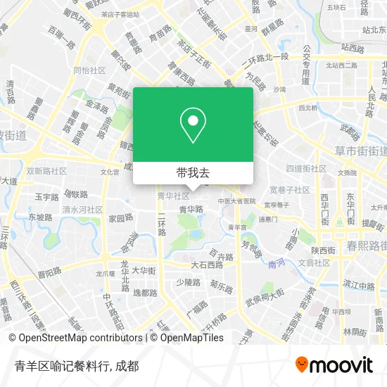 青羊区喻记餐料行地图