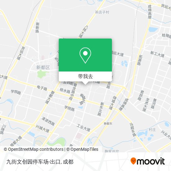 九街文创园停车场-出口地图