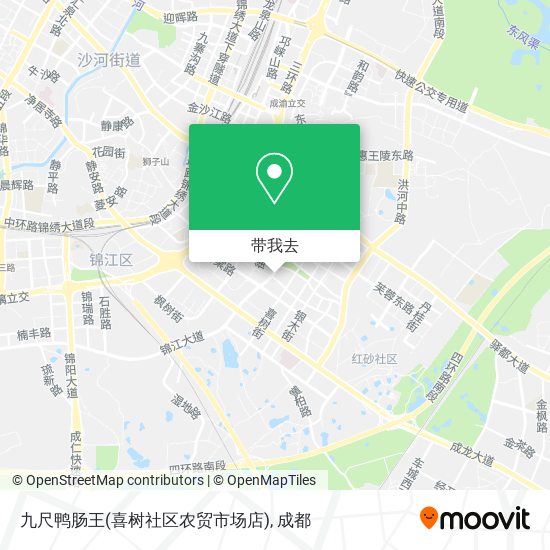 九尺鸭肠王(喜树社区农贸市场店)地图