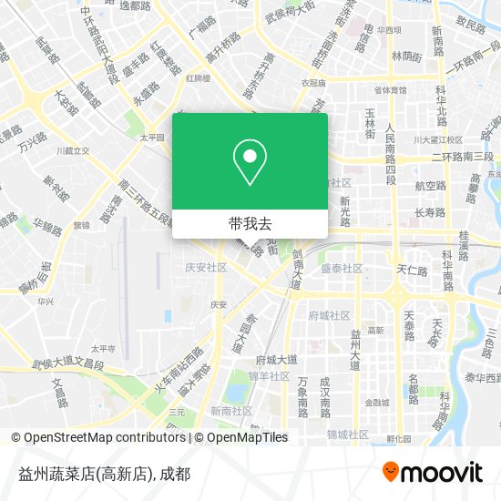 益州蔬菜店(高新店)地图