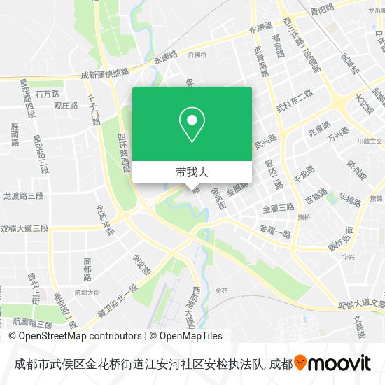 成都市武侯区金花桥街道江安河社区安检执法队地图