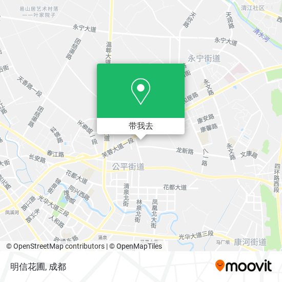 明信花圃地图