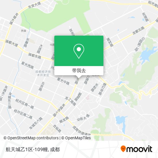 航天城乙1区-109幢地图