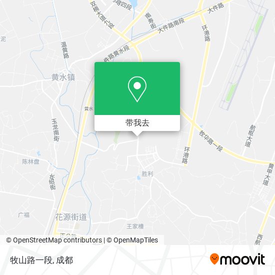 牧山路一段地图