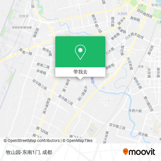 牧山园-东南1门地图