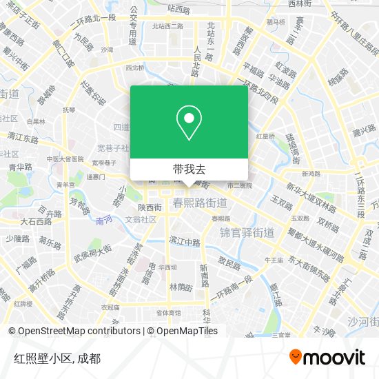 红照壁小区地图