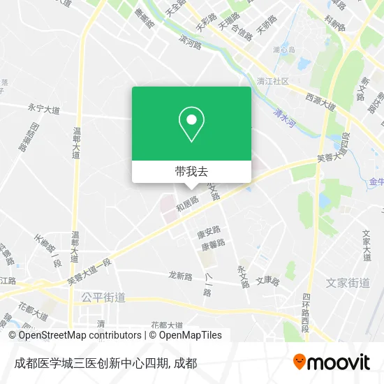 成都医学城三医创新中心四期地图