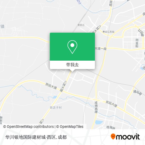 华川银地国际建材城-西区地图