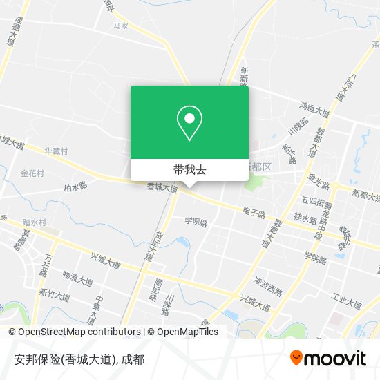 安邦保险(香城大道)地图