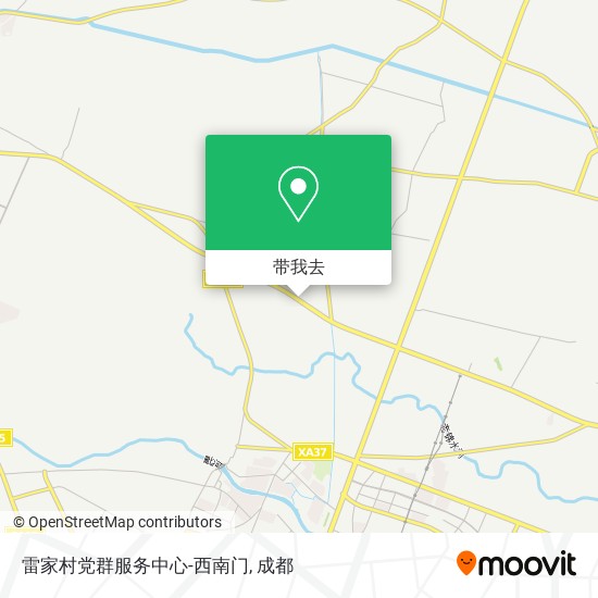 雷家村党群服务中心-西南门地图