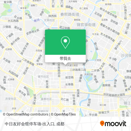 中日友好会馆停车场-出入口地图