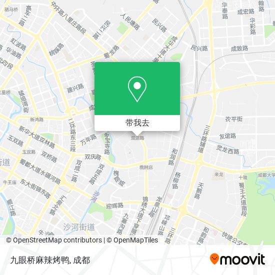 九眼桥麻辣烤鸭地图