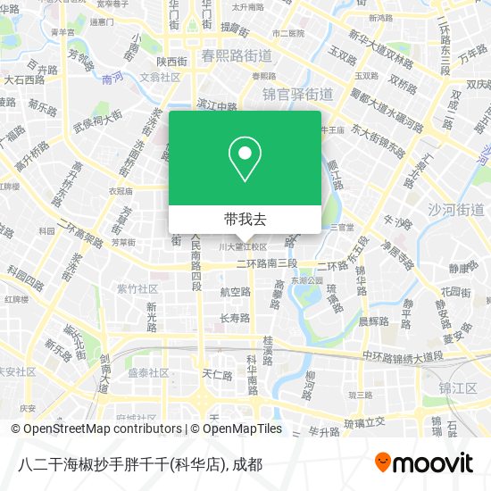八二干海椒抄手胖千千(科华店)地图