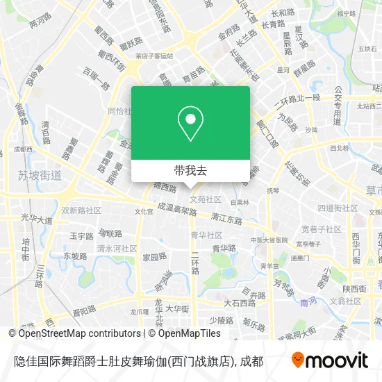 隐佳国际舞蹈爵士肚皮舞瑜伽(西门战旗店)地图